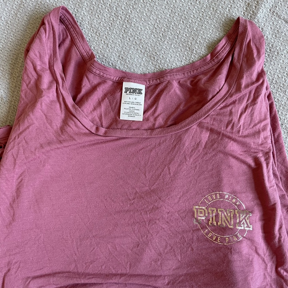 Pink long sleeve shirt